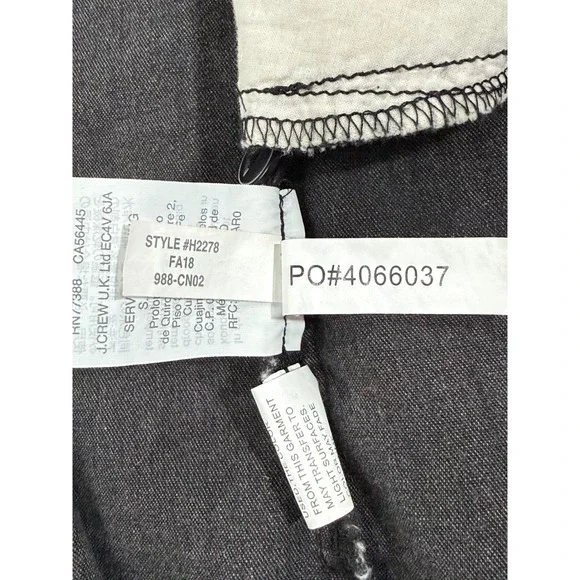 Madewell Womens Black Denim Button Front Mini Shirt Dress H2278 Size XS W474 - Picture 3 of 10